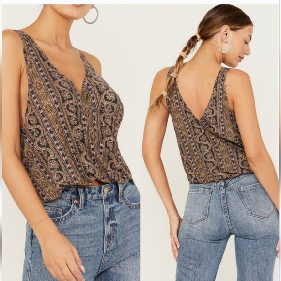Free People Your Twisted Tank Size Xl - Picture 1 of 6
